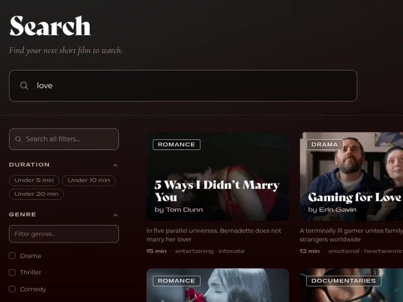 The Klipist search with films as results